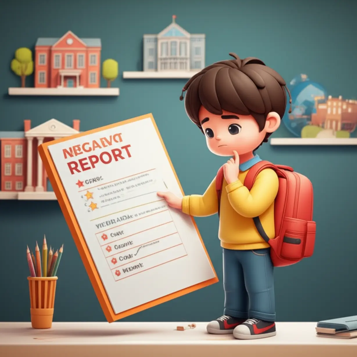 2024학년도-건국대학교-수시-등급이-기록된-성적표와-고민하는-학생