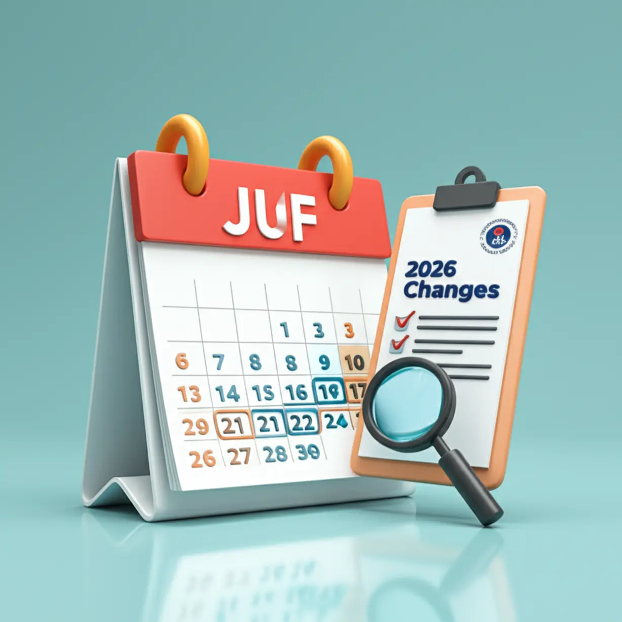 A-3D-illustration-of-a-calendar-highlighting-application-dates-and-a-checklist-for-2026-Kyung-Hee-University-admission-changes.