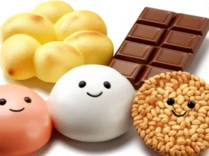 다양한-식감을-가진-음식들이-모여-있는-즐거운-장면