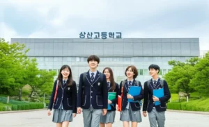 상산고등학교-입학을-꿈꾸는-학생들이-교정을-향해-걸어가는-모습