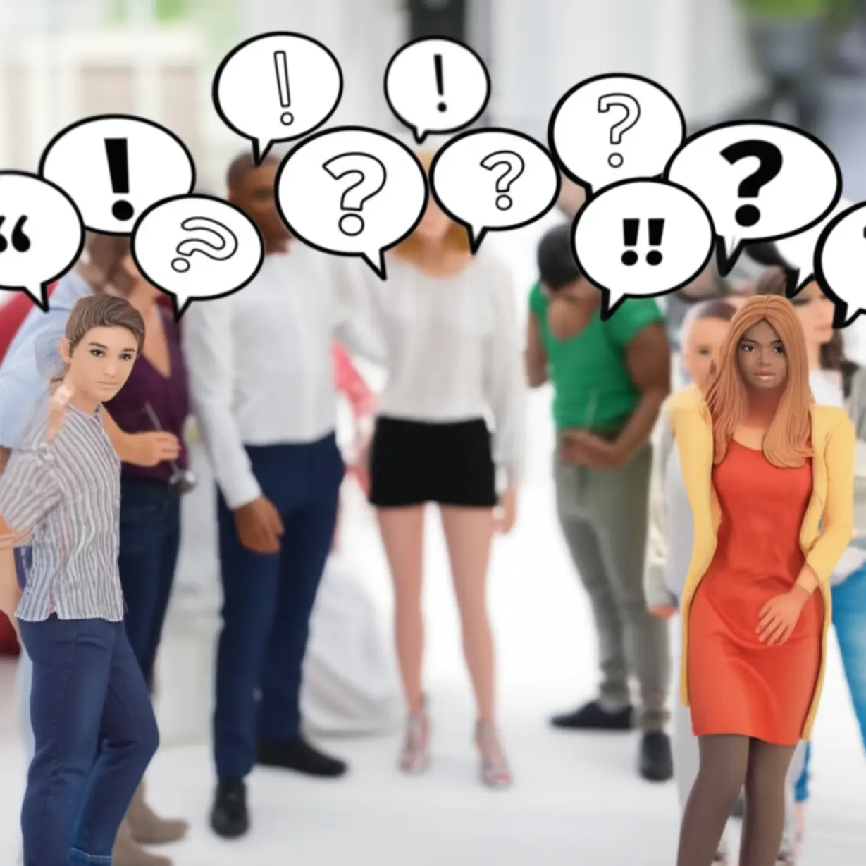 A-group-of-people-standing-uncomfortably,-illustrating-the-challenge-of-starting-small-talk.