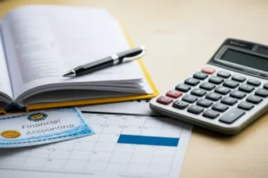 재경관리사-합격을-상징하는-책상,-교재,-캘린더,-합격증-아이콘이-있는-귀여운-3D-이미지