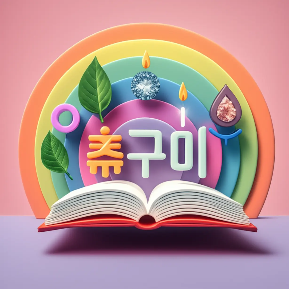 다양한-아름다움의-종류(심플미,-내추럴미,-자신감미,-열정미-등)를-상징하는-다채로운-추상적인-형태의-3D-이미지