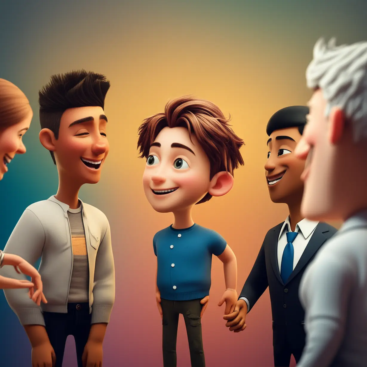INTP-남자와-잘-어울리는-MBTI-유형들,-귀여운-3D-캐릭터들의-조화로운-상호작용