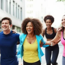 다양한-40대-사람들이-활기차게-활동하는-모습,-젊음과-중년의-조화를-이룸