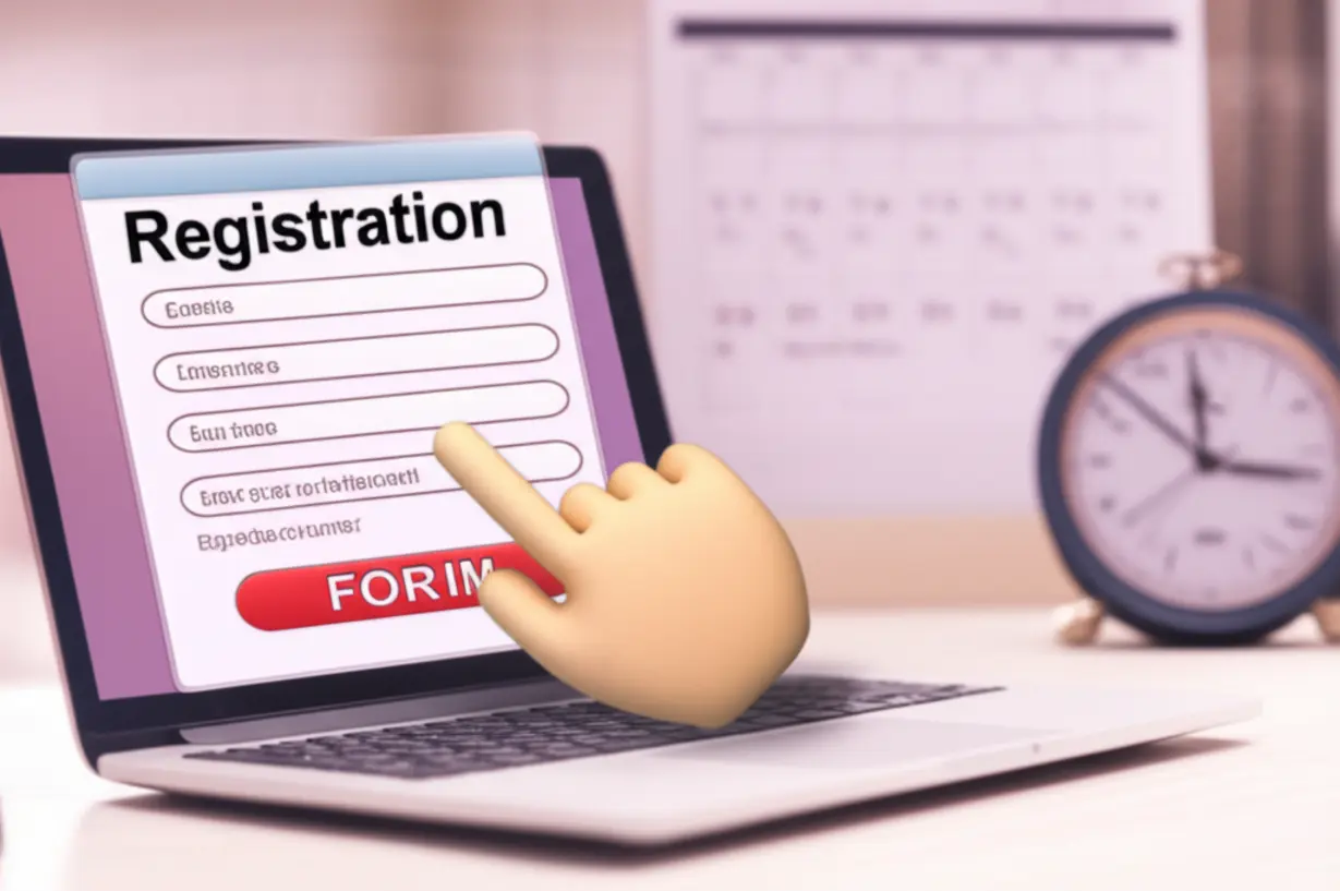 온라인-시험-접수와-학습-자료-선택을-나타내는-이미지