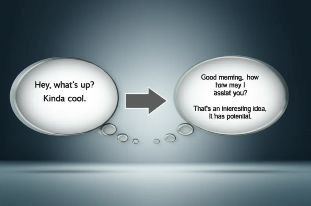 일상-대화와-비즈니스-대화의-차이를-보여주는-대조적인-말풍선-이미지