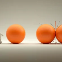 A-3D-image-comparing-a-passive-collision-(cube-bumped-by-sphere)-and-an-active-collision-(two-spheres-colliding-strongly).