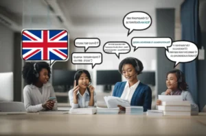 직장인,-주부,-학생이-각자의-환경에서-전화영어로-영어-학습하는-모습