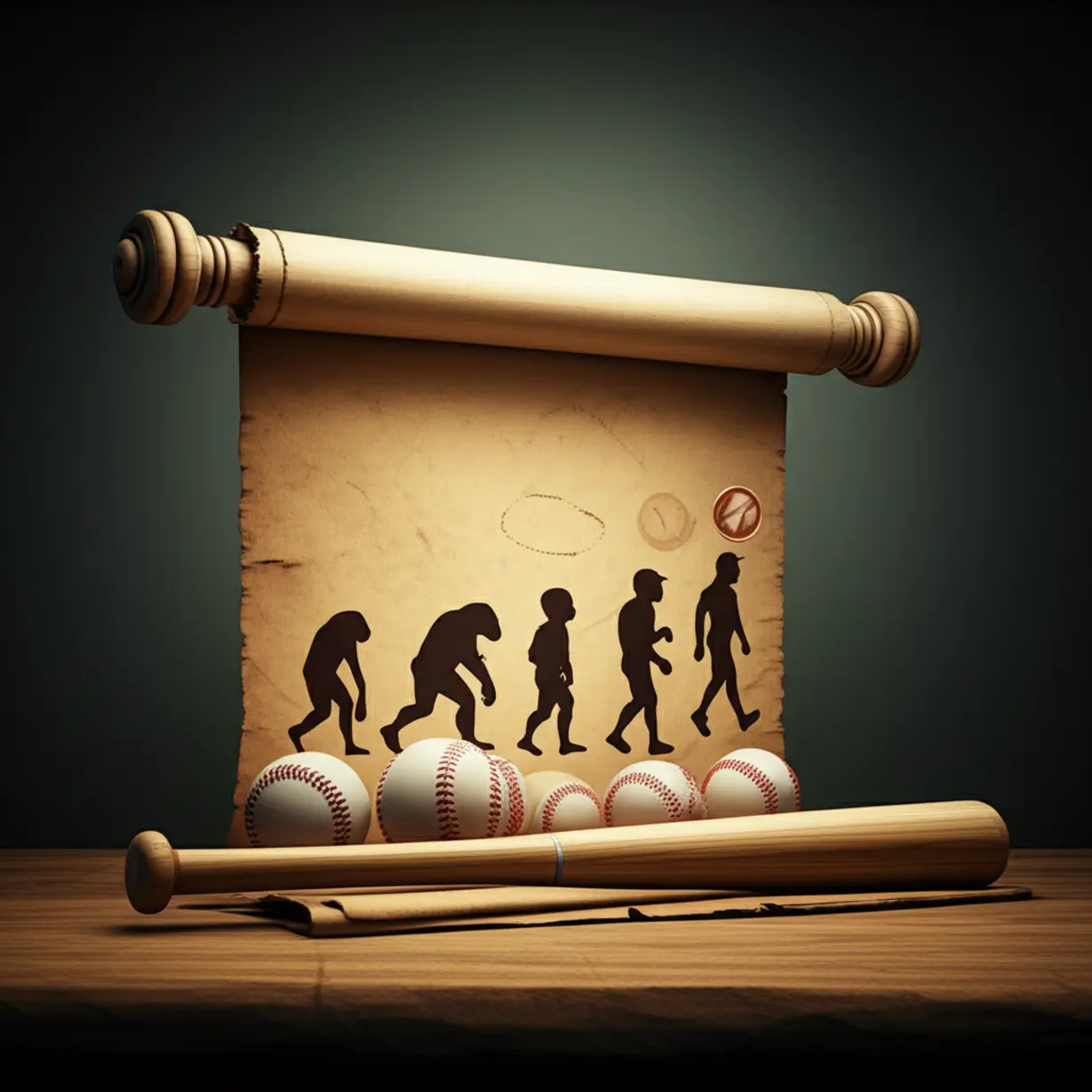 A-creative-3D-image-of-a-timeline-depicting-the-progression-of-KBO-home-run-champions-through-various-eras,-with-baseball-themed-decorations.