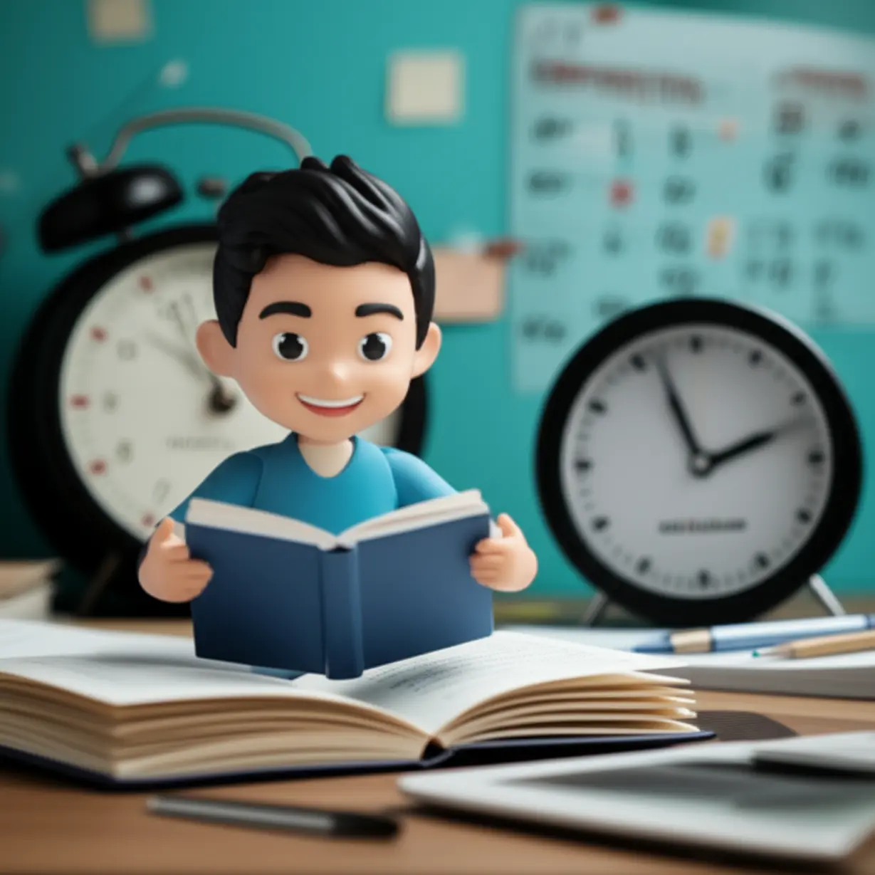 A-student-managing-time-for-an-accounting-exam.