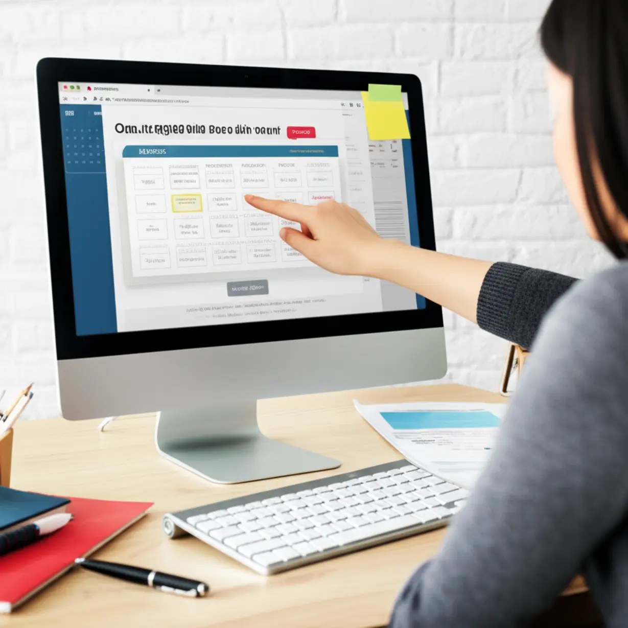 Online-registration-for-an-exam-with-study-materials.
