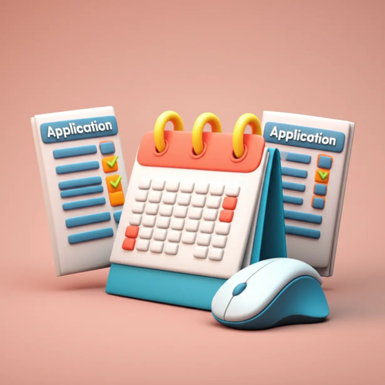 A-3D-calendar-showing-highlighted-exam-dates,-symbolizing-important-deadlines-for-submission-and-planning.