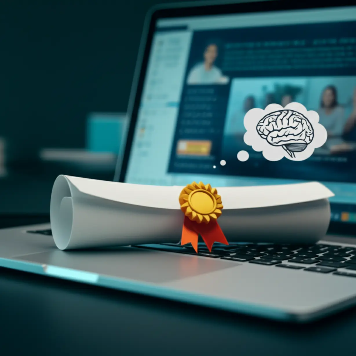 심리상담사-1급-자격증과-온라인-학습-화면을-배경으로-한-3D-이미지