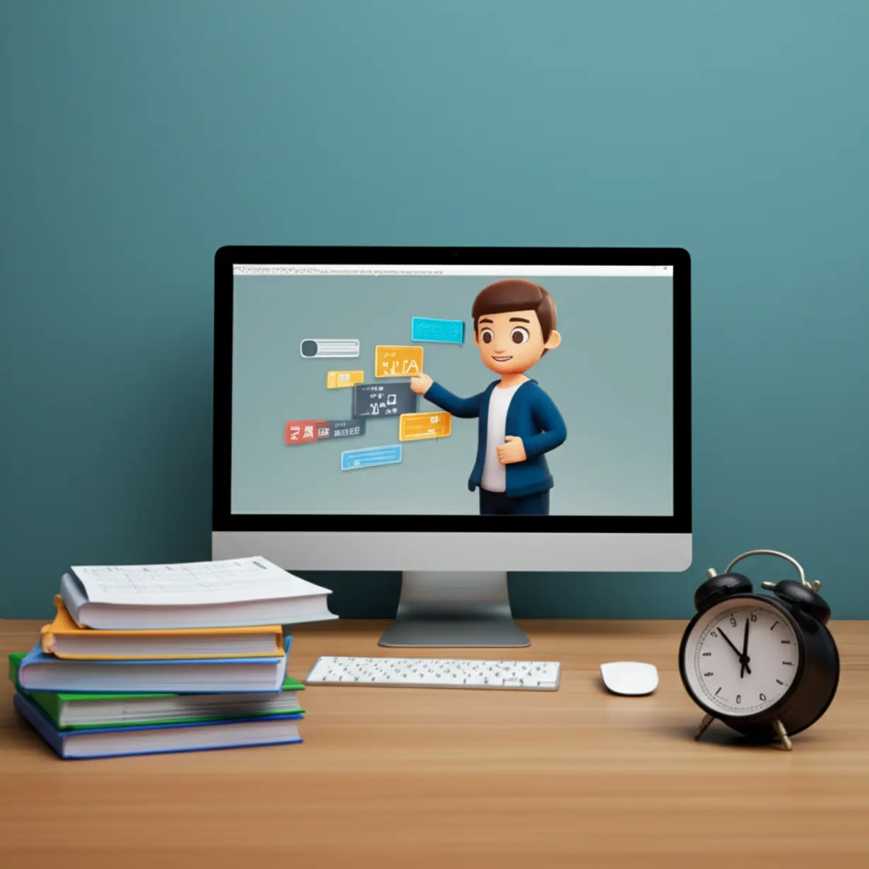 A-determined-student-confidently-using-accounting-software-on-a-computer,-showcasing-practical-skill-development-and-final-exam-preparation.