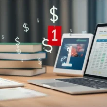 A-study-desk-with-accounting-books,-a-laptop-showing-spreadsheets,-and-a-calendar-counting-down-one-month,-symbolizing-intense-study-for-an-accounting-exam.