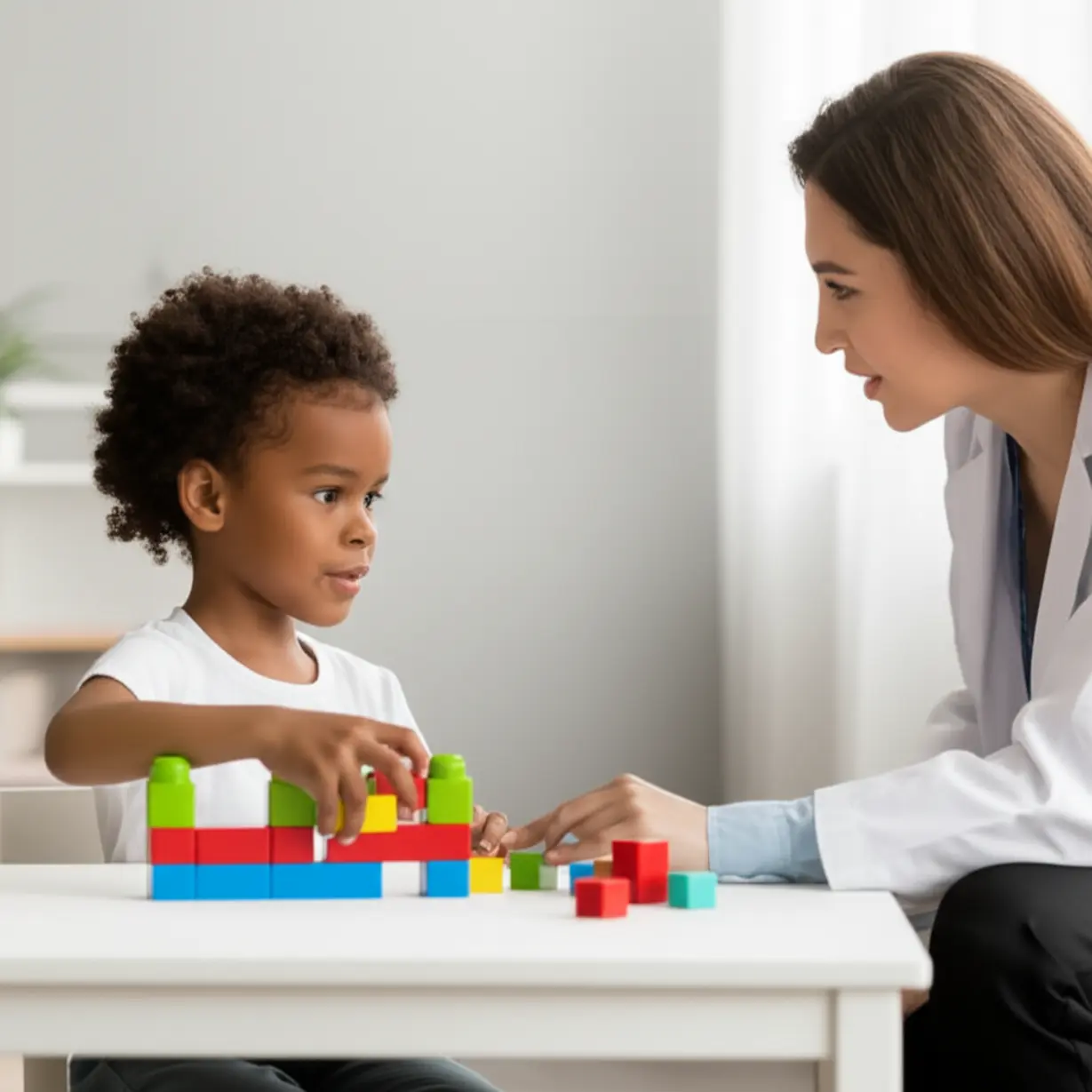 A-child-focused-on-a-block-building-task-during-an-intelligence-test-session-with-a-professional.