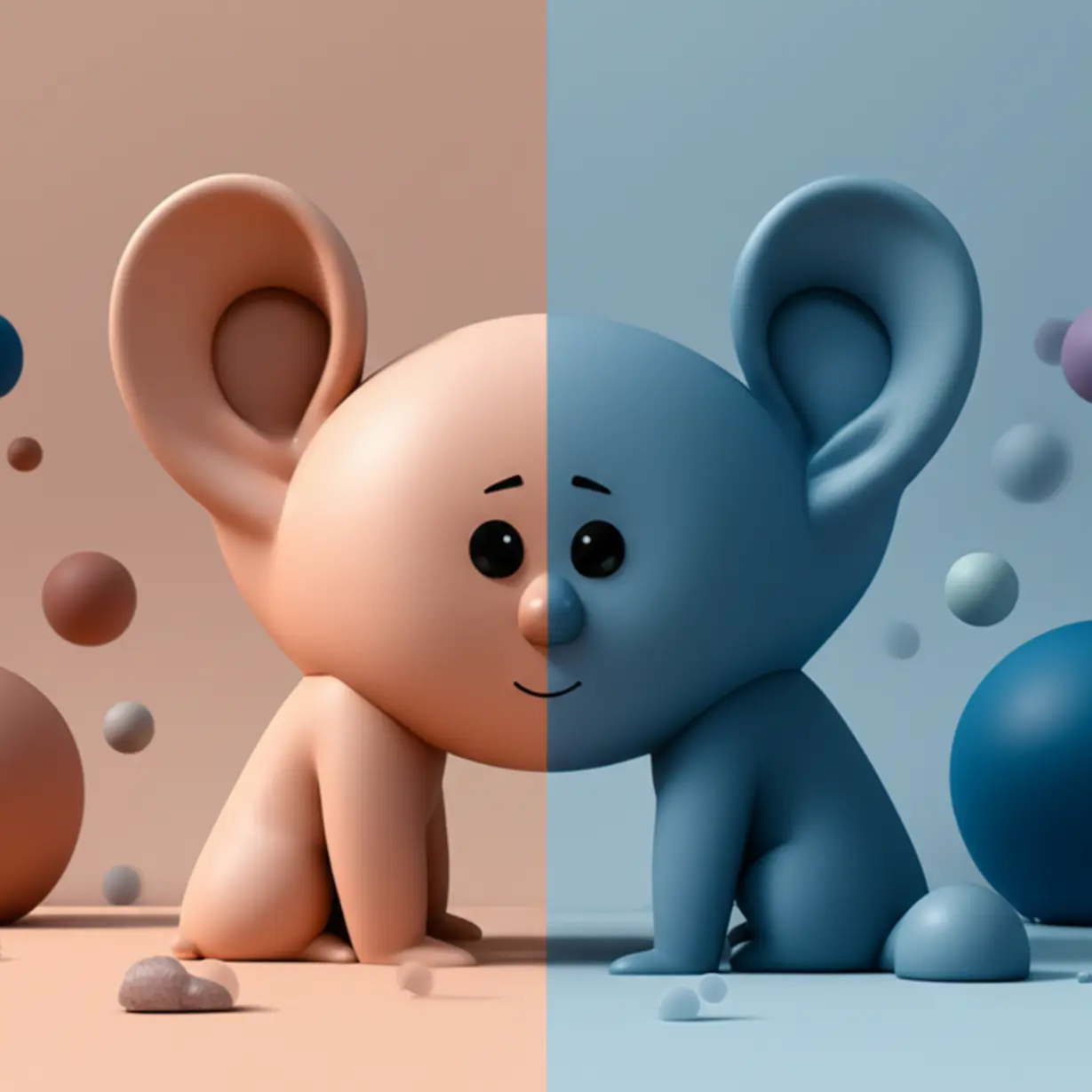 A-split-3D-image-contrasting-soft,-organic-shapes-for-Egen