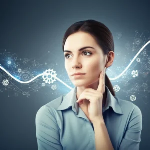 A-3D-illustration-of-an-INTJ-woman-symbolizing-strategic-thinking-and-career-potential,-with-elements-of-logic-and-planning.