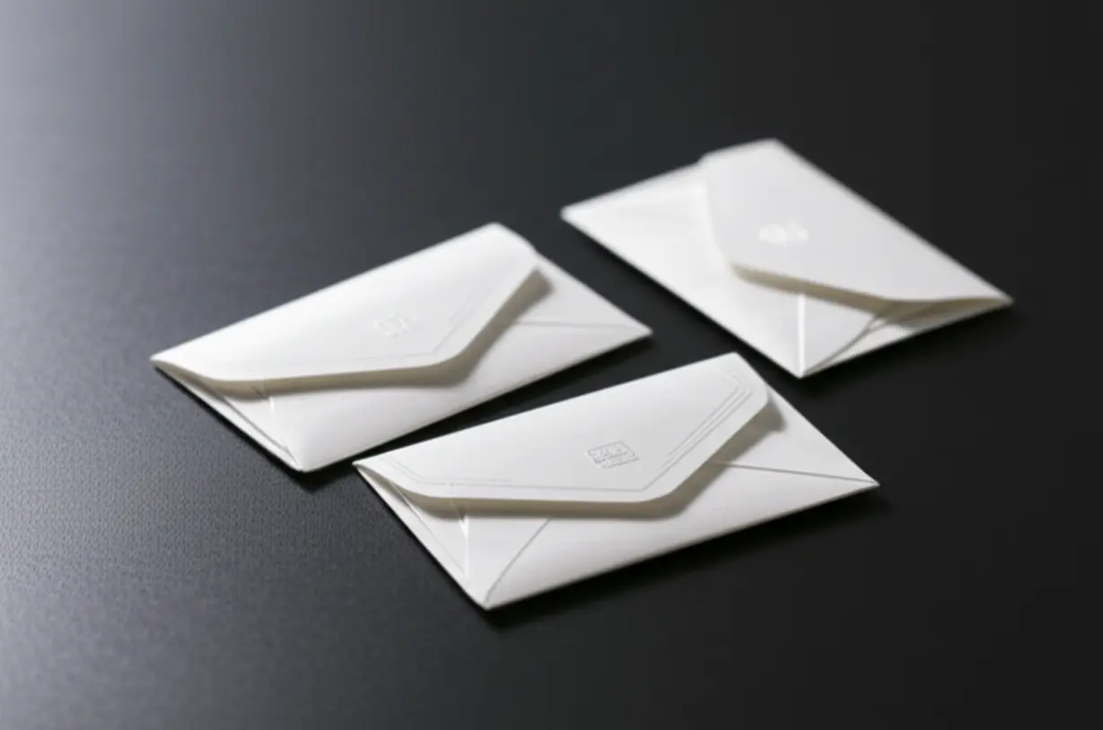 세-개의-다른-디자인을-가진-전통적인-흰색-부의금-봉투들이-나란히-놓여있는-이미지